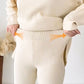 🎁50% de réduction✨Costume en tricot extensible confortable à col en V pour femme (haut + pantalon)