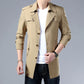 Trench-coat mi-long style affaires