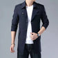 Trench-coat mi-long style affaires