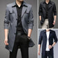 Trench-coat mi-long style affaires