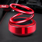 Ornement d'aromathérapie de voiture de suspension à double anneau rotatif solaire