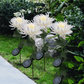 Lampe Solaire LED de Chrysanthèmes Artificiels pour Jardin