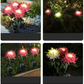Lampe Solaire LED de Chrysanthèmes Artificiels pour Jardin