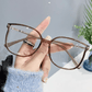 Cadeau Parfait - Lunettes De Mode Pour Femmes À Grande Monture Hd Anti-lumière Bleue